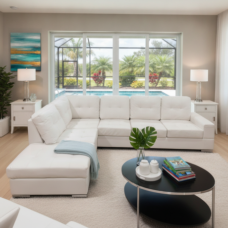 Myers Sectional: Estilo Moderno y Confort para su Hogar en Orlando | Ocean Furniture