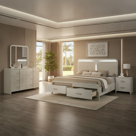 Aria Modern LED Bedroom Set: Fort Myers Florida Furniture & Lifestyle Guide