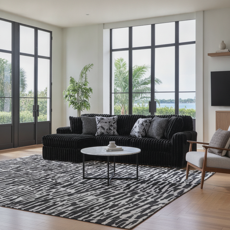 Midnight-Madness Corduroy Sectional Set in Tampa | Ultimate Comfort at Ocean Furniture