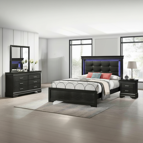 Juego Dormitorio Stone 4 Piezas Orlando | Estilo Costero Moderno | Ocean Furniture