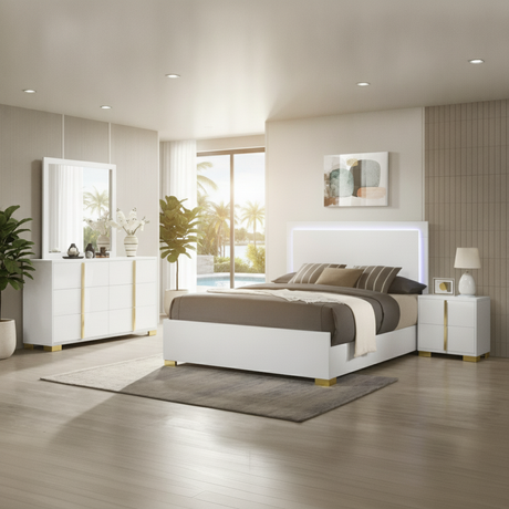 Marceline 4-Piece Bedroom Set Fort Myers: Tu Oasis Moderno en Florida | Ocean Furniture