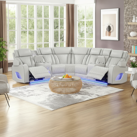 Fortuner Ice Power Reclining Sectional: Modern Comfort in Tampa | Ocean Furniture