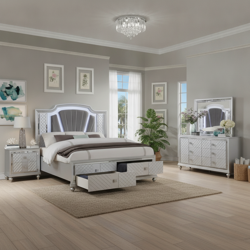 Neo Modern LED Bedroom Set Fort Myers: Your Guide to Florida Style & Comfort at Ocean Furniture