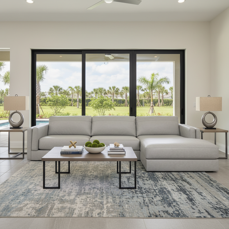 Seccional Amiata Glacier: Elegancia Costera Moderna en Orlando | Ocean Furniture