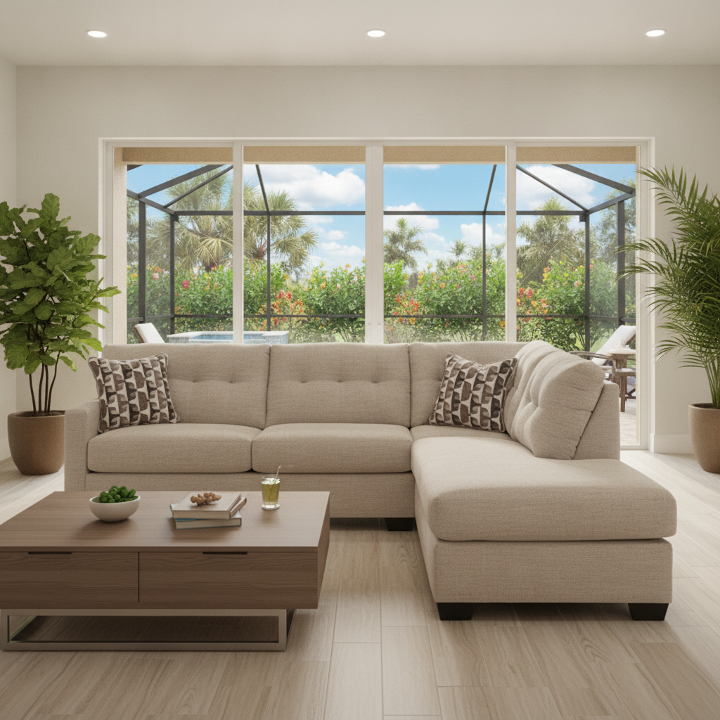 Mahoney Sectional with Chaise: The Perfect Blend for Orlando's Coastal Homes