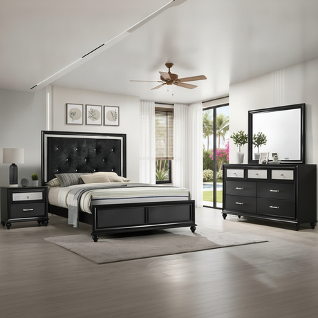 Elevate Your Orlando Bedroom: The Lila Black 4-Piece Set for Florida Coastal Style