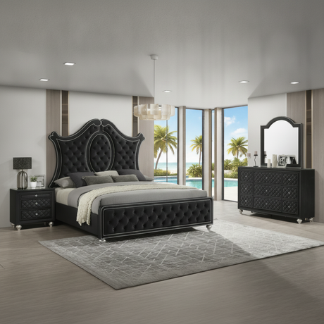 Cameo Black Panel Bedroom Set Fort Myers: Tu Guía para Muebles Modernos en Florida | Ocean Furniture