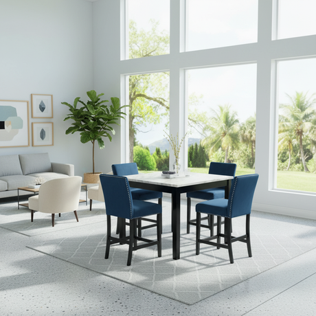 Mark 5-Piece Counter Height Dining Set Tampa: Modern Style & Financing at Ocean Furniture