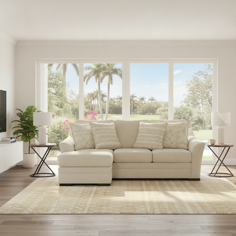 Sofá Cama Seccional Lango Queen Chaise Jute: Estilo y Comodidad en Tampa, Florida