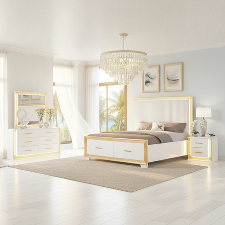 Obsession Luxury LED Bedroom Set Fort Myers: Style for Florida Living
