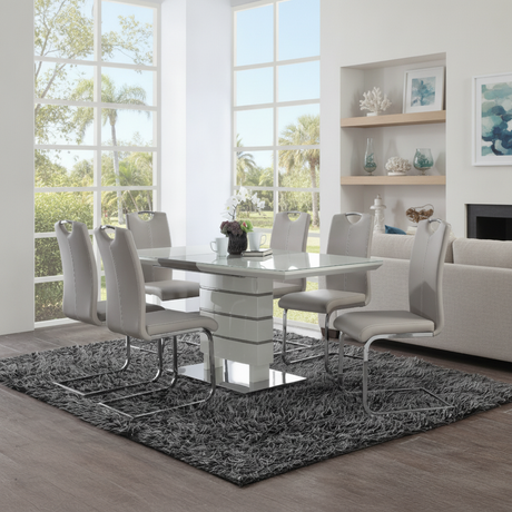 Elevate Your Tampa Home: Discover the Glissand High Gloss Dining Set at Ocean Furniture