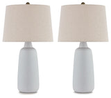 Avianic - White - Ceramic Table Lamp (Set of 2)