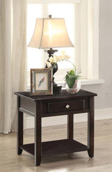 Bradford - Square 1-Shelf End Table - Walnut