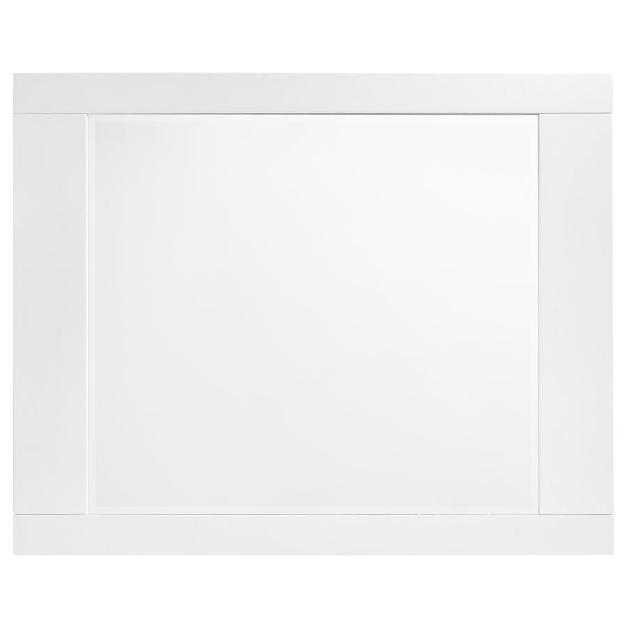 Felicity - Rectangle Dresser Mirror - Glossy White