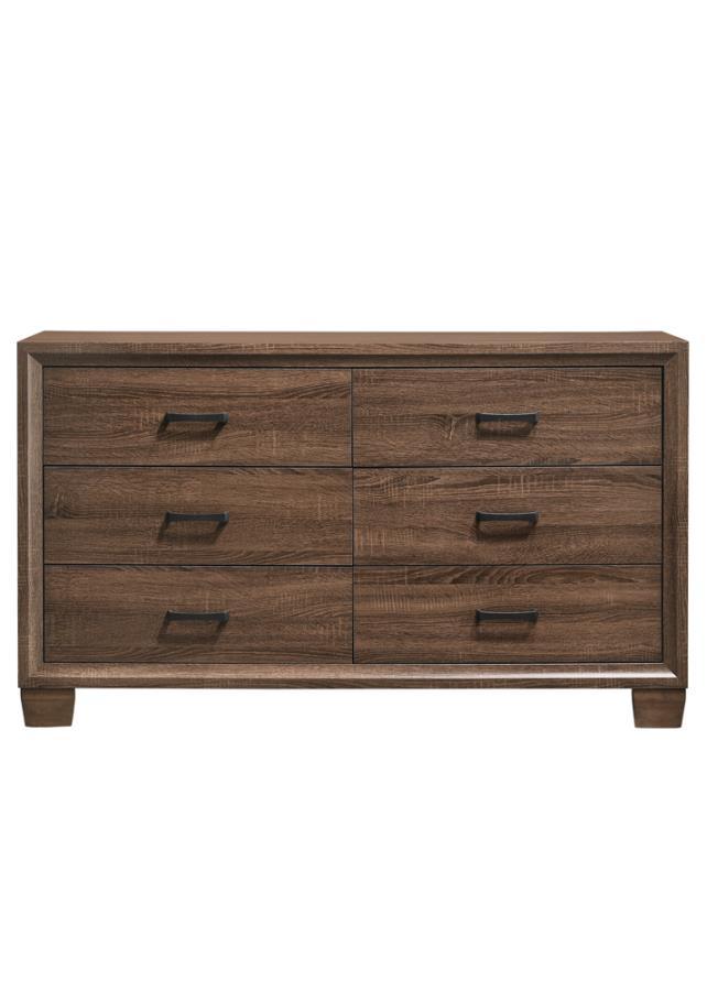 Brandon - 6-Drawer Dresser - Medium Warm Brown