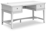 Kanwyn - Whitewash - Home Office Storage Leg Desk