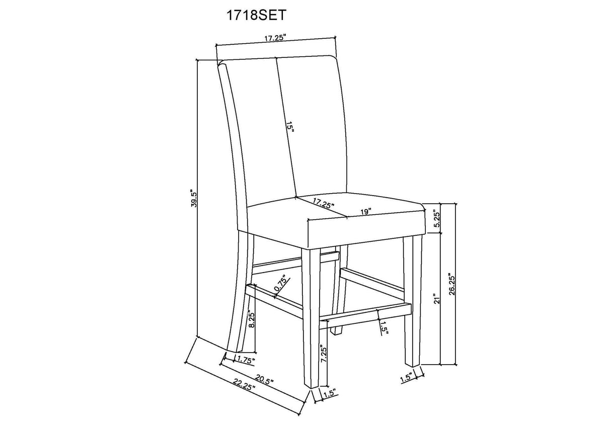 Marbel 6-Piece Faux Marble Counter Height Dining Set | Tampa, Orlando & Fort Myers | $799