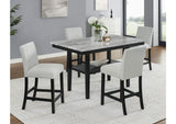 Marbel 6-Piece Faux Marble Counter Height Dining Set | Tampa, Orlando & Fort Myers | $799
