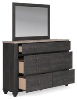 Nanforth - Two-tone - Dresser And Mirror