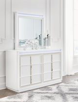 Chalanna - White - Dresser And Mirror