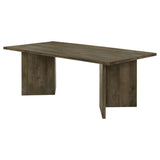 Tyler - Rectangular Double V-Leg Dining Table - Mango Brown