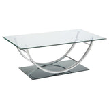 Danville - U-Shaped Coffee Table - Chrome