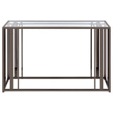 Adri - Glass Top Entryway Sofa Console Table