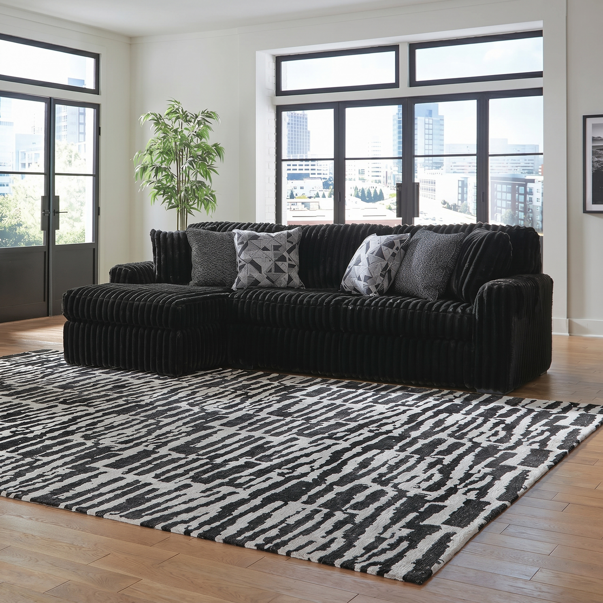 Midnight-Madness Corduroy Sectional Set | Tampa, Orlando & Fort Myers | From $1,199