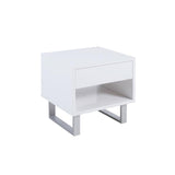 Atchison - 1-Drawer End Table - High Glossy White