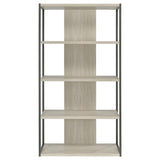 Loomis - 4-Shelf Bookcase - Whitewashed Gray