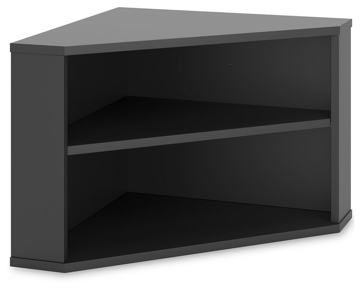 Otaska - Black - Home Office Corner Bookcase