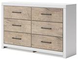 Charbitt - Two-tone - Six Drawer Dresser