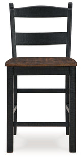 Valebeck - Black / Brown - Barstool (Set of 2)