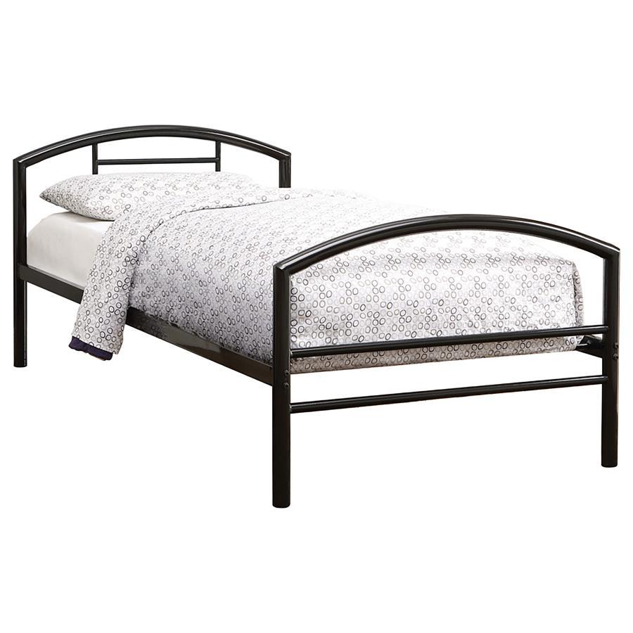 Baines - Metal Bed with Arched Headboard