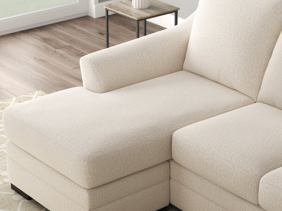 Lango Reversible Sofa Chaise in Pebble | Sectional Set in Tampa, Orlando & Fort Myers