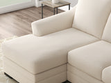 Lango Reversible Sofa Chaise in Pebble | Sectional Set in Tampa, Orlando & Fort Myers