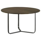 Yaritza - ound Mango Wood Coffee Table - Natural And Gunmetal