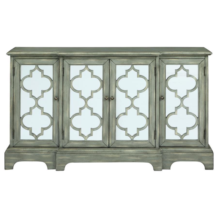 Erigeron - 4-Door Accent Cabinet - Gray