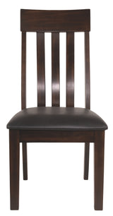 Haddigan - Dark Brown - Dining Uph Side Chair (Set of 2)