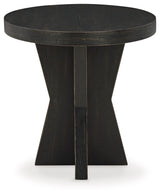 Galliden - Black - Round End Table