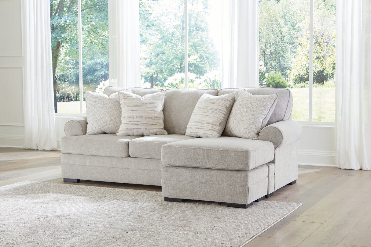 Eastonbridge Reversible Sofa Chaise in Pebble | Sectional Set in Tampa, Orlando & Fort Myers