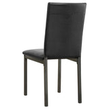 Garza - Upholstered Dining Side Chairs (Set of 2) - Black