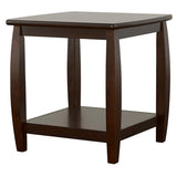 Dixon - Square End Table With Bottom Shelf - Espresso