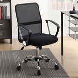 Gerta - Office Chair With Mesh Backrest - Black And Chrome