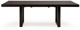 Neymorton - Dark Grayish Brown - Rectangular Dining Room Butterfly Extension Table