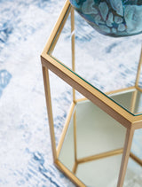 Veerwick - Gold Finish - Accent Cocktail Table