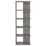 Harrison - 5-Tier Bookcase - Weathered Gray