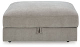 Aslan Court - Pebble - Ottoman With Storage