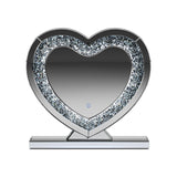 Euston - Heart Shape Table - Mirror Silver