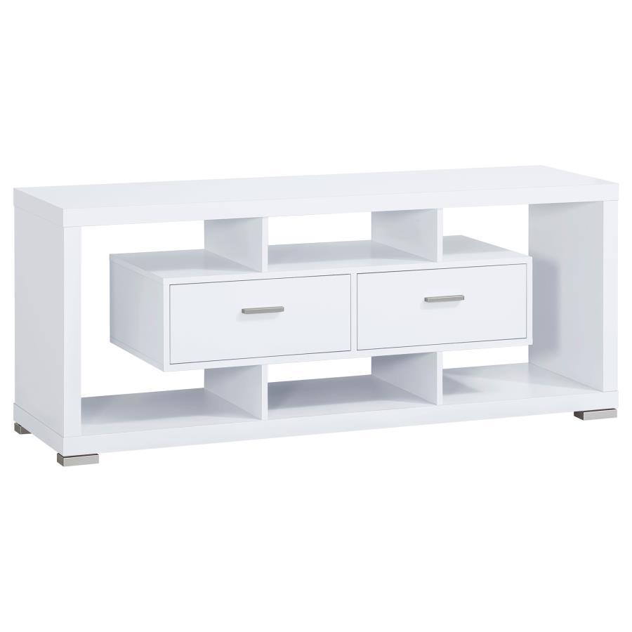 Darien - Geometrical 2-drawer Rectangular TV Console